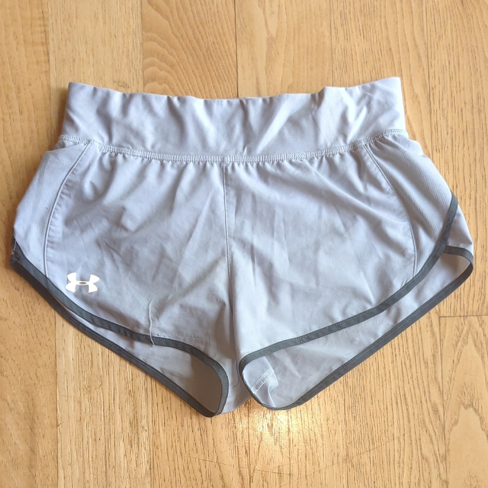 Under Armour Gray Athletic Shorts Lightweight Elastic Waist